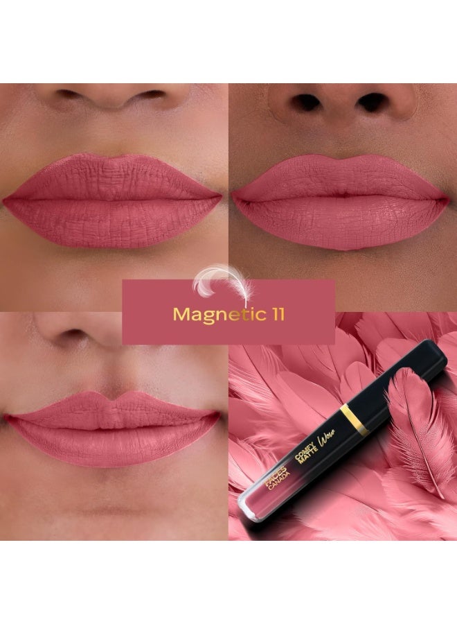 FACESCANADA Comfy Matte Wow Liquid Lipstick - Magnetic 11, 3.8ml | One Swipe Application | Highly Pigmented | Comfortable Wear | Glides Smoothly | Long Lasting | Transferproof - Image 3